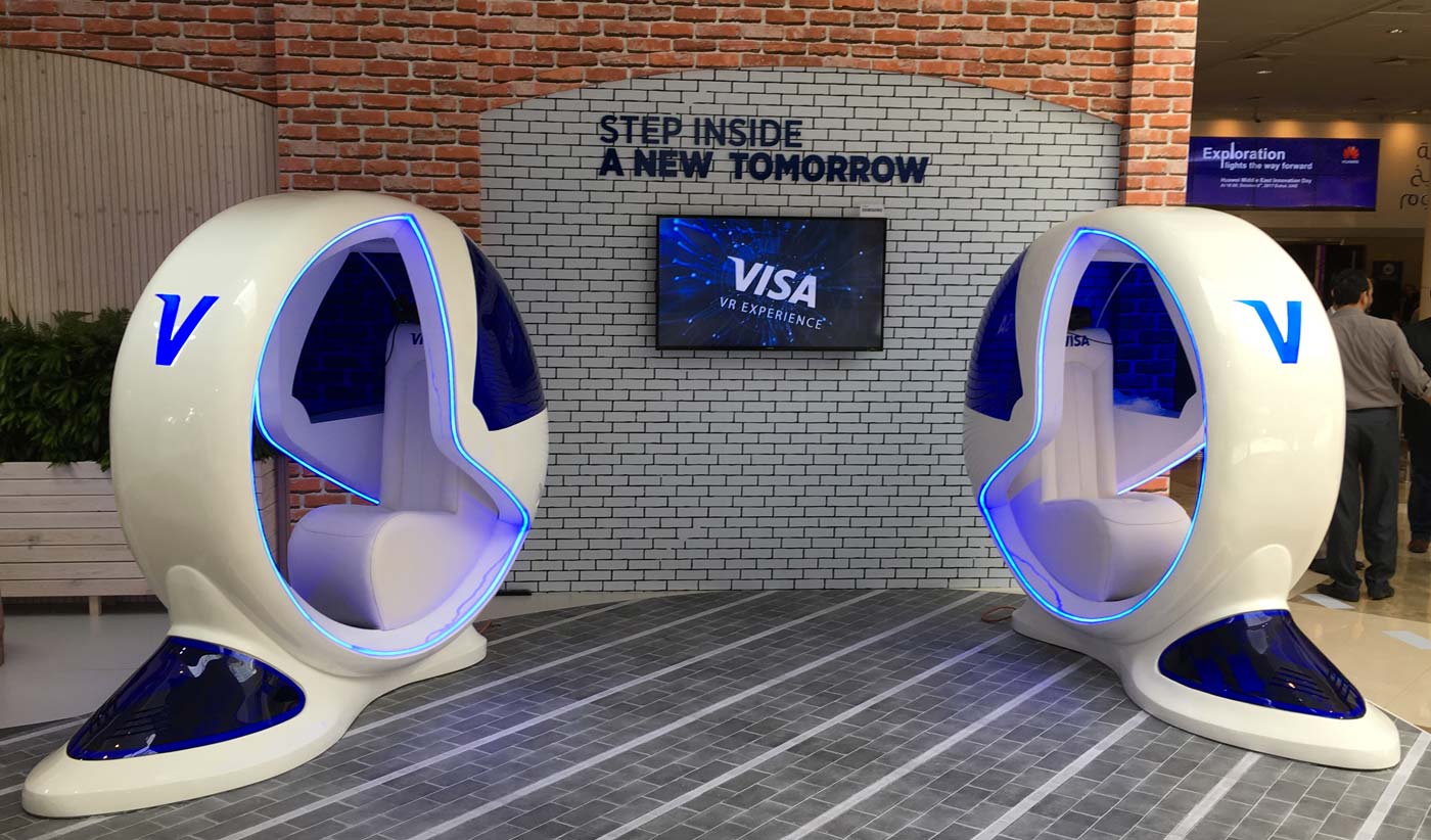 VR stand with VISA